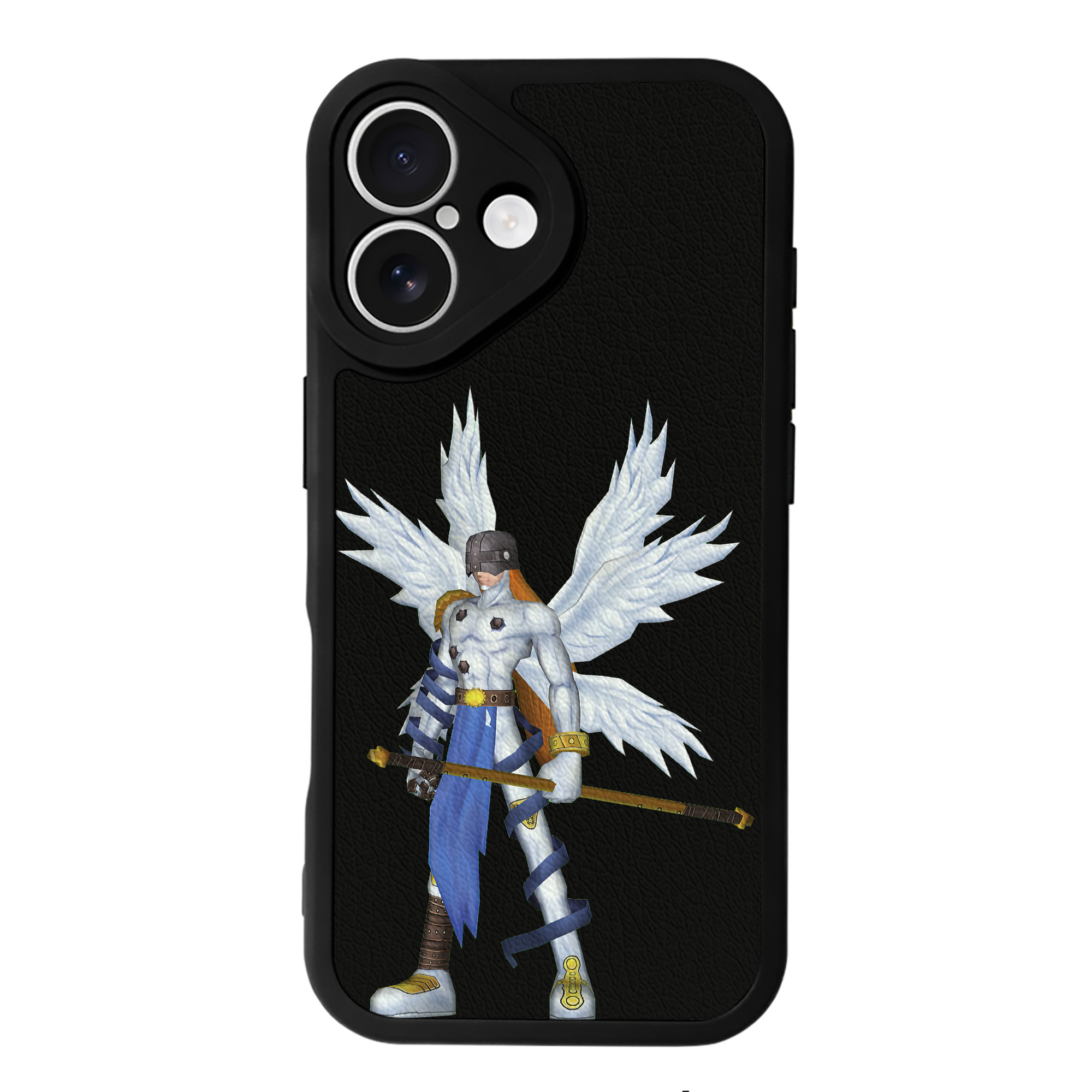 （画像用） Digimon デジタルモンスター/デジモン 【iPhone 16シリーズ対応】シリコンスマホケース（レザー調） 材質：シリコン